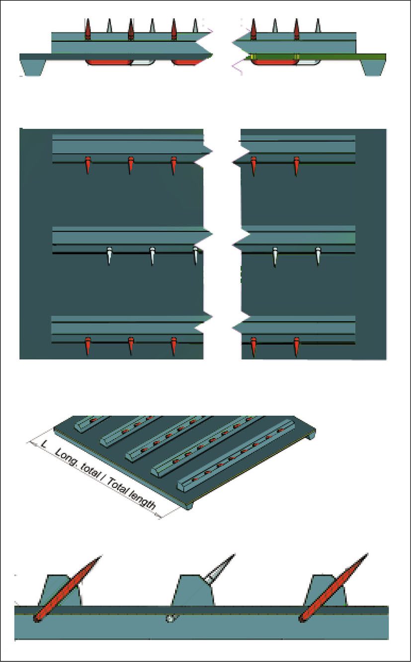 Esbelt Monoblock Apron Belts with Pins