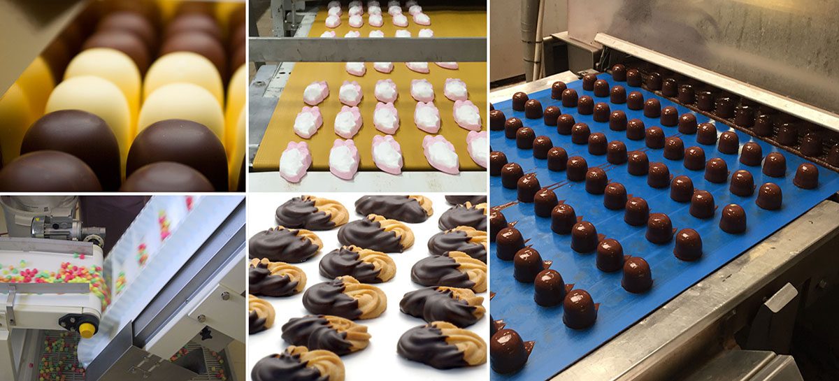 02. FOOD Chocolate y confiteria Bandas transportadoras para chocolate