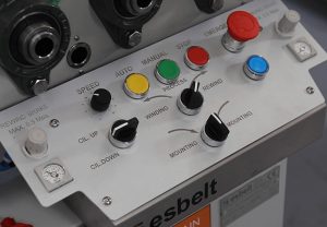 Esbelt Automatic Slitter- Central control panel.