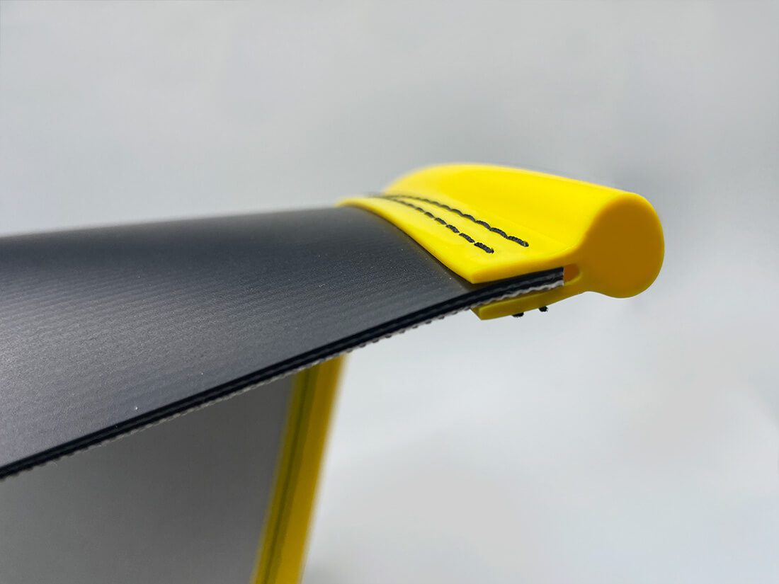 perfil banda curva frontal (comprimida) Profile for curved belts